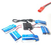 5 Baterias lipo 3.7v 850 mah JST + Multi-Cargador